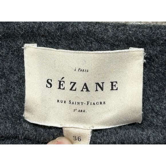 Sezane Sz 36 US 4 Tania Charcoal Gray Skirt - Picture 5 of 8